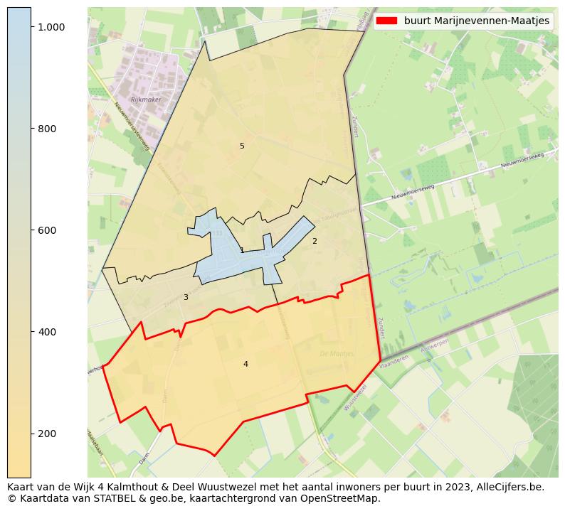 Aantal inwoners op de kaart van de buurt Marijnevennen-Maatjes: Op deze pagina vind je veel informatie over inwoners (zoals de verdeling naar leeftijdsgroepen, gezinssamenstelling, geslacht, autochtoon of Belgisch met een immigratie achtergrond,...), woningen (aantallen, types, prijs ontwikkeling, gebruik, type eigendom,...) en méér (autobezit, energieverbruik,...)  op basis van open data van STATBEL en diverse andere bronnen!