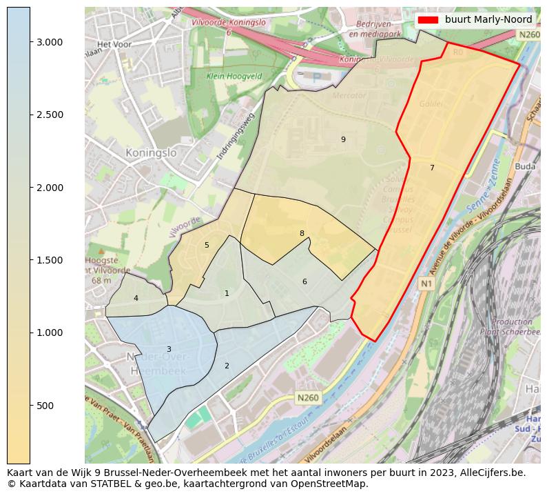 Aantal inwoners op de kaart van de buurt Marly-Noord: Op deze pagina vind je veel informatie over inwoners (zoals de verdeling naar leeftijdsgroepen, gezinssamenstelling, geslacht, autochtoon of Belgisch met een immigratie achtergrond,...), woningen (aantallen, types, prijs ontwikkeling, gebruik, type eigendom,...) en méér (autobezit, energieverbruik,...)  op basis van open data van STATBEL en diverse andere bronnen!