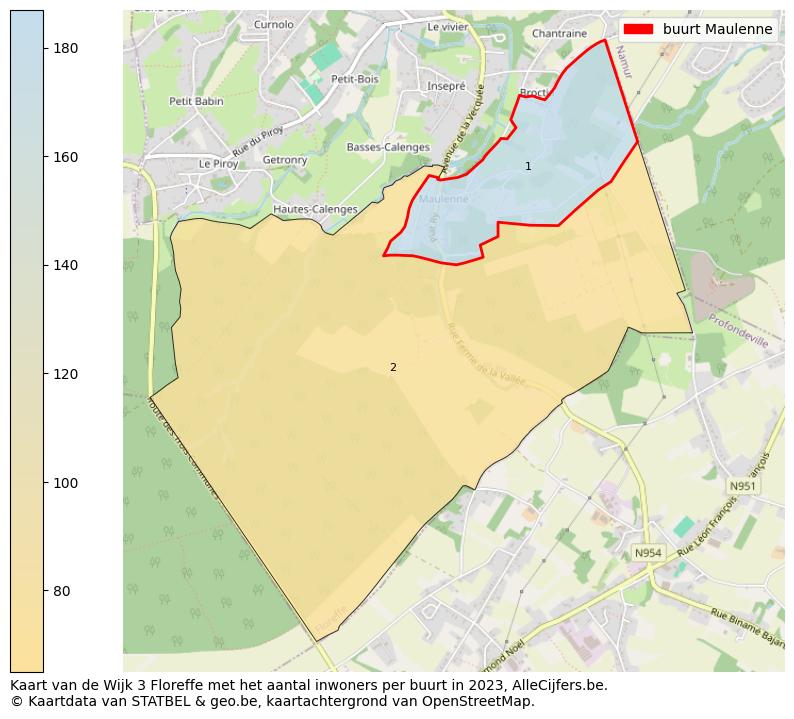 Aantal inwoners op de kaart van de buurt Maulenne: Op deze pagina vind je veel informatie over inwoners (zoals de verdeling naar leeftijdsgroepen, gezinssamenstelling, geslacht, autochtoon of Belgisch met een immigratie achtergrond,...), woningen (aantallen, types, prijs ontwikkeling, gebruik, type eigendom,...) en méér (autobezit, energieverbruik,...)  op basis van open data van STATBEL en diverse andere bronnen!