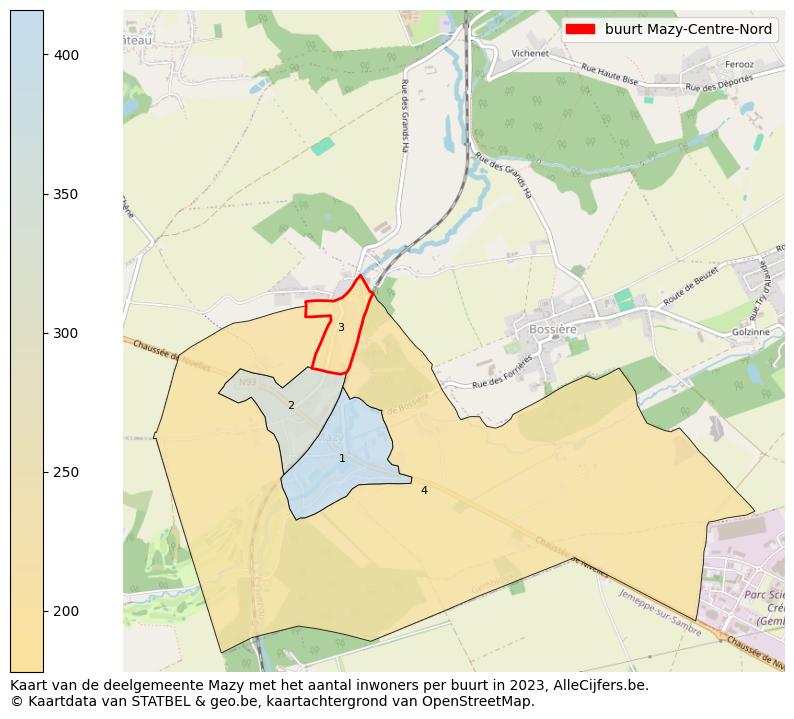 Aantal inwoners op de kaart van de buurt Mazy-Centre-Nord: Op deze pagina vind je veel informatie over inwoners (zoals de verdeling naar leeftijdsgroepen, gezinssamenstelling, geslacht, autochtoon of Belgisch met een immigratie achtergrond,...), woningen (aantallen, types, prijs ontwikkeling, gebruik, type eigendom,...) en méér (autobezit, energieverbruik,...)  op basis van open data van STATBEL en diverse andere bronnen!