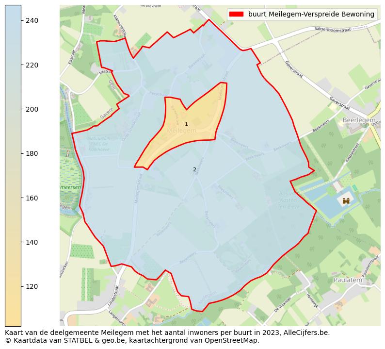 Aantal inwoners op de kaart van de buurt Meilegem-Verspreide Bewoning: Op deze pagina vind je veel informatie over inwoners (zoals de verdeling naar leeftijdsgroepen, gezinssamenstelling, geslacht, autochtoon of Belgisch met een immigratie achtergrond,...), woningen (aantallen, types, prijs ontwikkeling, gebruik, type eigendom,...) en méér (autobezit, energieverbruik,...)  op basis van open data van STATBEL en diverse andere bronnen!