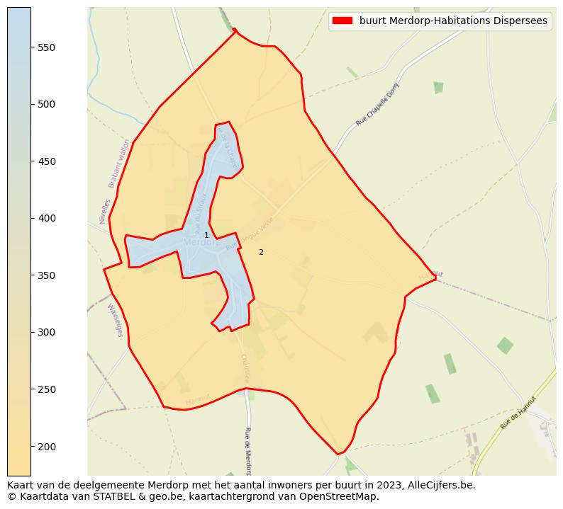 Aantal inwoners op de kaart van de buurt Merdorp-Habitations Dispersees: Op deze pagina vind je veel informatie over inwoners (zoals de verdeling naar leeftijdsgroepen, gezinssamenstelling, geslacht, autochtoon of Belgisch met een immigratie achtergrond,...), woningen (aantallen, types, prijs ontwikkeling, gebruik, type eigendom,...) en méér (autobezit, energieverbruik,...)  op basis van open data van STATBEL en diverse andere bronnen!