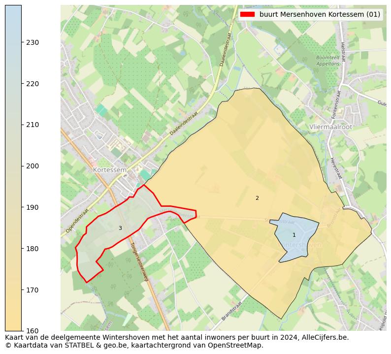 Aantal inwoners op de kaart van de buurt Mersenhoven: Op deze pagina vind je veel informatie over inwoners (zoals de verdeling naar leeftijdsgroepen, gezinssamenstelling, geslacht, autochtoon of Belgisch met een immigratie achtergrond,...), woningen (aantallen, types, prijs ontwikkeling, gebruik, type eigendom,...) en méér (autobezit, energieverbruik,...)  op basis van open data van STATBEL en diverse andere bronnen!