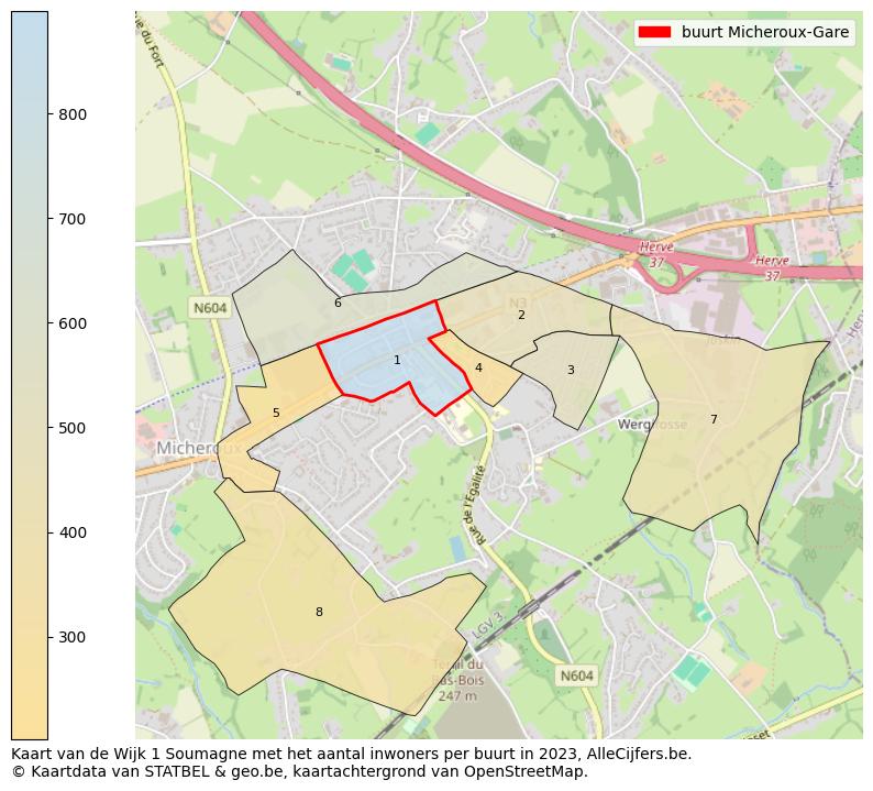 Aantal inwoners op de kaart van de buurt Micheroux-Gare: Op deze pagina vind je veel informatie over inwoners (zoals de verdeling naar leeftijdsgroepen, gezinssamenstelling, geslacht, autochtoon of Belgisch met een immigratie achtergrond,...), woningen (aantallen, types, prijs ontwikkeling, gebruik, type eigendom,...) en méér (autobezit, energieverbruik,...)  op basis van open data van STATBEL en diverse andere bronnen!