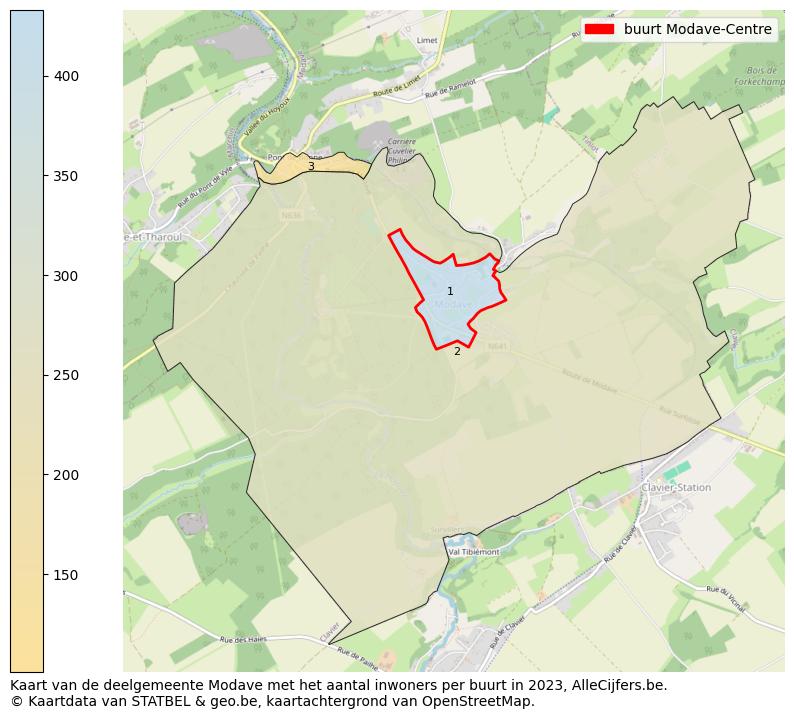 Aantal inwoners op de kaart van de buurt Modave-Centre: Op deze pagina vind je veel informatie over inwoners (zoals de verdeling naar leeftijdsgroepen, gezinssamenstelling, geslacht, autochtoon of Belgisch met een immigratie achtergrond,...), woningen (aantallen, types, prijs ontwikkeling, gebruik, type eigendom,...) en méér (autobezit, energieverbruik,...)  op basis van open data van STATBEL en diverse andere bronnen!
