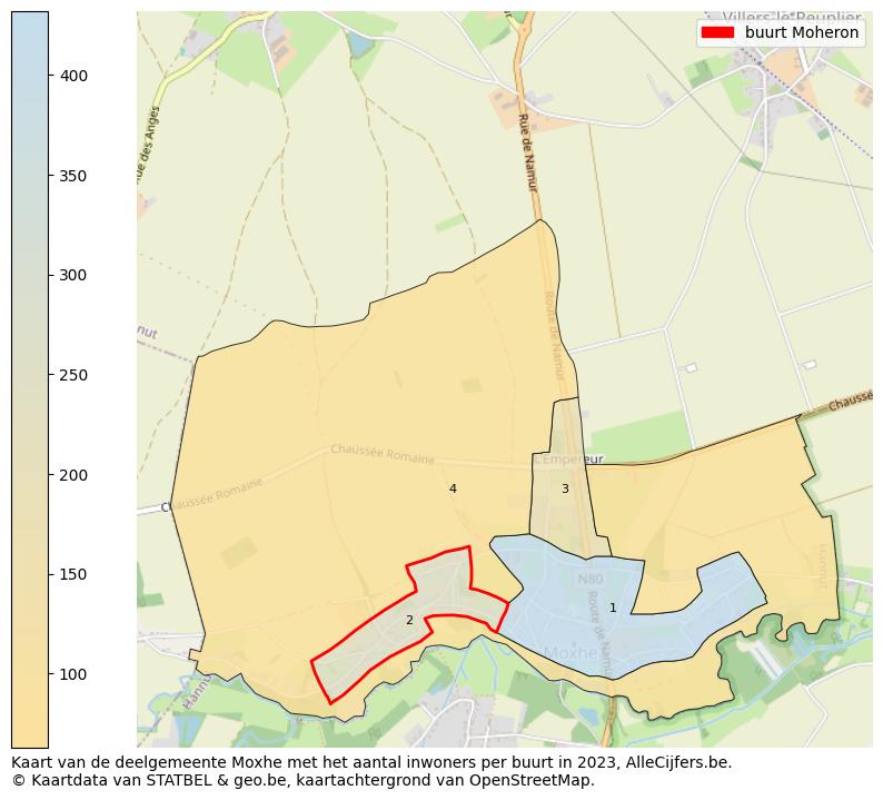 Aantal inwoners op de kaart van de buurt Moheron: Op deze pagina vind je veel informatie over inwoners (zoals de verdeling naar leeftijdsgroepen, gezinssamenstelling, geslacht, autochtoon of Belgisch met een immigratie achtergrond,...), woningen (aantallen, types, prijs ontwikkeling, gebruik, type eigendom,...) en méér (autobezit, energieverbruik,...)  op basis van open data van STATBEL en diverse andere bronnen!
