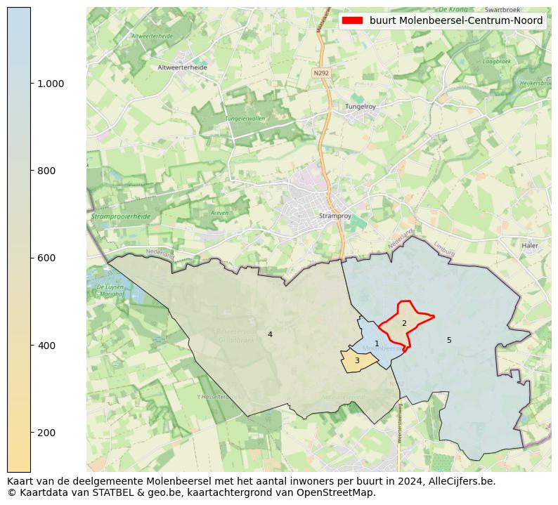 Aantal inwoners op de kaart van de buurt Molenbeersel-Centrum-Noord: Op deze pagina vind je veel informatie over inwoners (zoals de verdeling naar leeftijdsgroepen, gezinssamenstelling, geslacht, autochtoon of Belgisch met een immigratie achtergrond,...), woningen (aantallen, types, prijs ontwikkeling, gebruik, type eigendom,...) en méér (autobezit, energieverbruik,...)  op basis van open data van STATBEL en diverse andere bronnen!