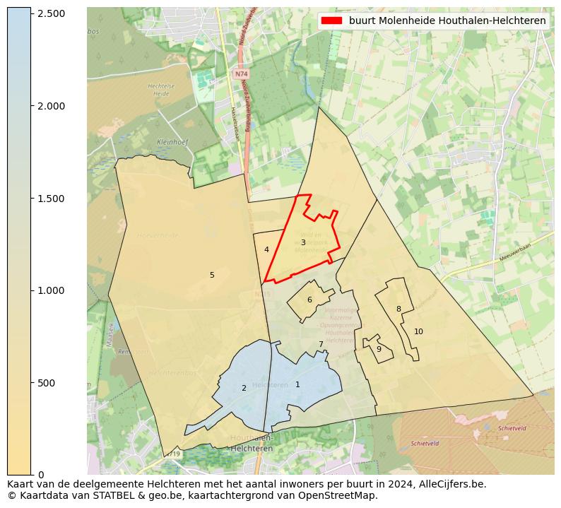 Aantal inwoners op de kaart van de buurt Molenheide: Op deze pagina vind je veel informatie over inwoners (zoals de verdeling naar leeftijdsgroepen, gezinssamenstelling, geslacht, autochtoon of Belgisch met een immigratie achtergrond,...), woningen (aantallen, types, prijs ontwikkeling, gebruik, type eigendom,...) en méér (autobezit, energieverbruik,...)  op basis van open data van STATBEL en diverse andere bronnen!