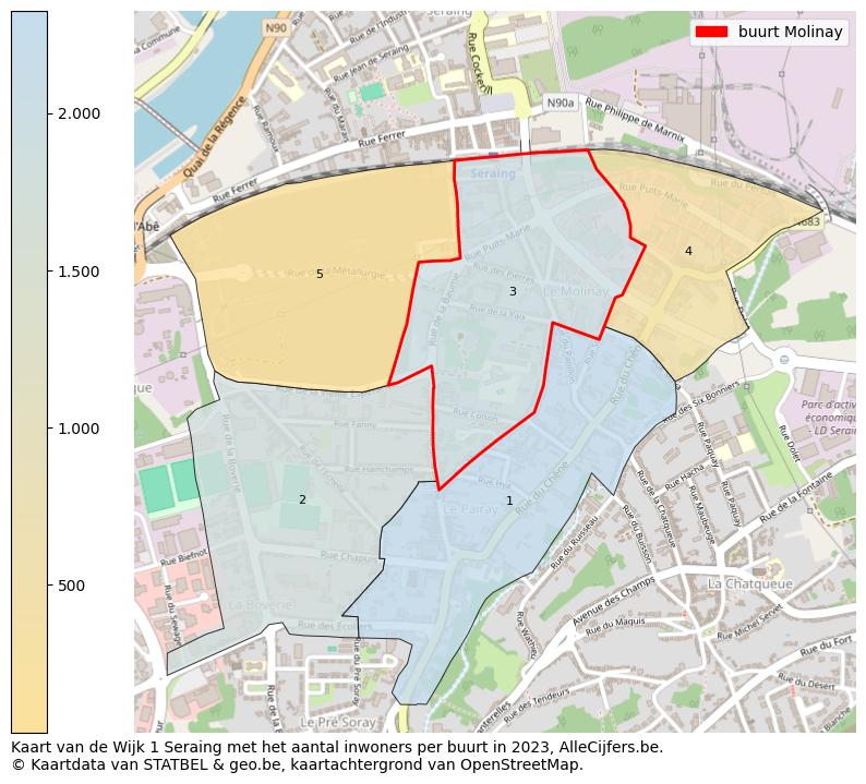 Aantal inwoners op de kaart van de buurt Molinay: Op deze pagina vind je veel informatie over inwoners (zoals de verdeling naar leeftijdsgroepen, gezinssamenstelling, geslacht, autochtoon of Belgisch met een immigratie achtergrond,...), woningen (aantallen, types, prijs ontwikkeling, gebruik, type eigendom,...) en méér (autobezit, energieverbruik,...)  op basis van open data van STATBEL en diverse andere bronnen!