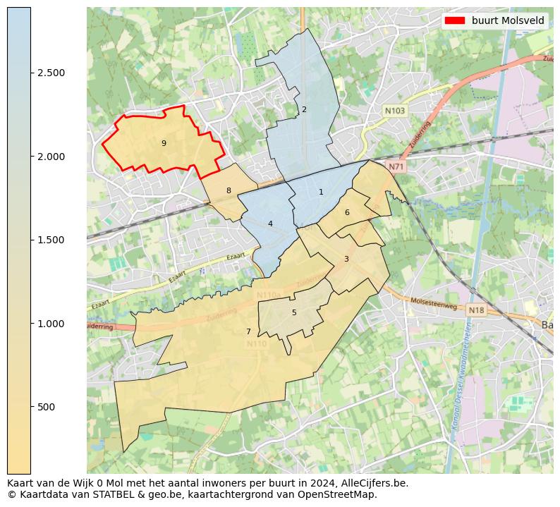 Aantal inwoners op de kaart van de buurt Molsveld: Op deze pagina vind je veel informatie over inwoners (zoals de verdeling naar leeftijdsgroepen, gezinssamenstelling, geslacht, autochtoon of Belgisch met een immigratie achtergrond,...), woningen (aantallen, types, prijs ontwikkeling, gebruik, type eigendom,...) en méér (autobezit, energieverbruik,...)  op basis van open data van STATBEL en diverse andere bronnen!