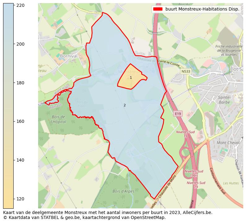 Aantal inwoners op de kaart van de buurt Monstreux-Habitations Disp.: Op deze pagina vind je veel informatie over inwoners (zoals de verdeling naar leeftijdsgroepen, gezinssamenstelling, geslacht, autochtoon of Belgisch met een immigratie achtergrond,...), woningen (aantallen, types, prijs ontwikkeling, gebruik, type eigendom,...) en méér (autobezit, energieverbruik,...)  op basis van open data van STATBEL en diverse andere bronnen!