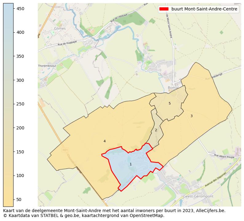 Aantal inwoners op de kaart van de buurt Mont-Saint-Andre-Centre: Op deze pagina vind je veel informatie over inwoners (zoals de verdeling naar leeftijdsgroepen, gezinssamenstelling, geslacht, autochtoon of Belgisch met een immigratie achtergrond,...), woningen (aantallen, types, prijs ontwikkeling, gebruik, type eigendom,...) en méér (autobezit, energieverbruik,...)  op basis van open data van STATBEL en diverse andere bronnen!