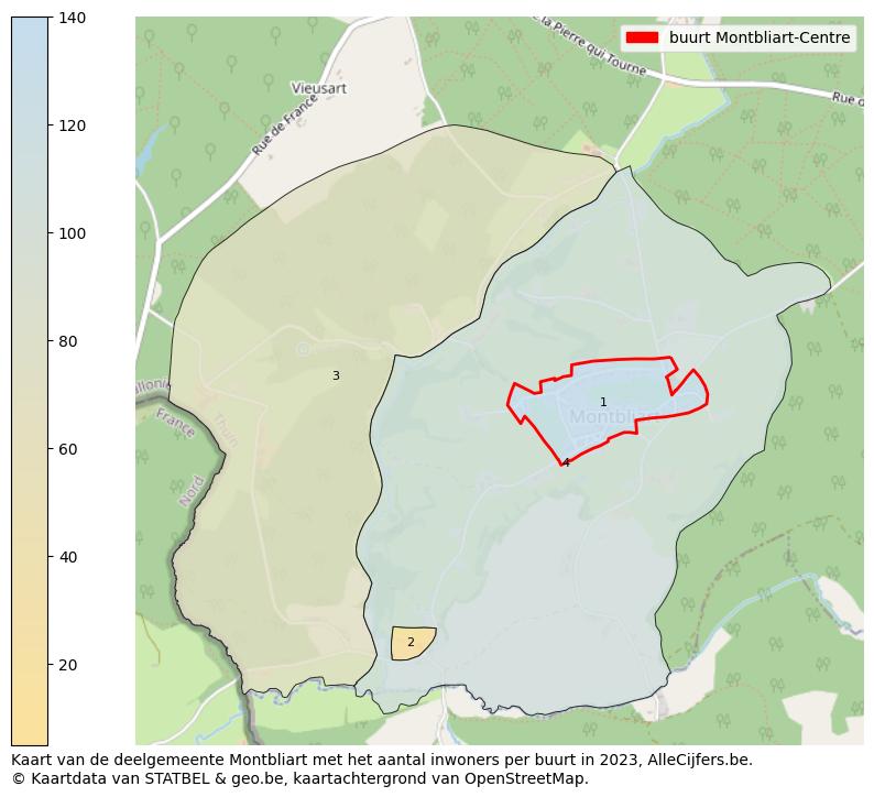 Aantal inwoners op de kaart van de buurt Montbliart-Centre: Op deze pagina vind je veel informatie over inwoners (zoals de verdeling naar leeftijdsgroepen, gezinssamenstelling, geslacht, autochtoon of Belgisch met een immigratie achtergrond,...), woningen (aantallen, types, prijs ontwikkeling, gebruik, type eigendom,...) en méér (autobezit, energieverbruik,...)  op basis van open data van STATBEL en diverse andere bronnen!