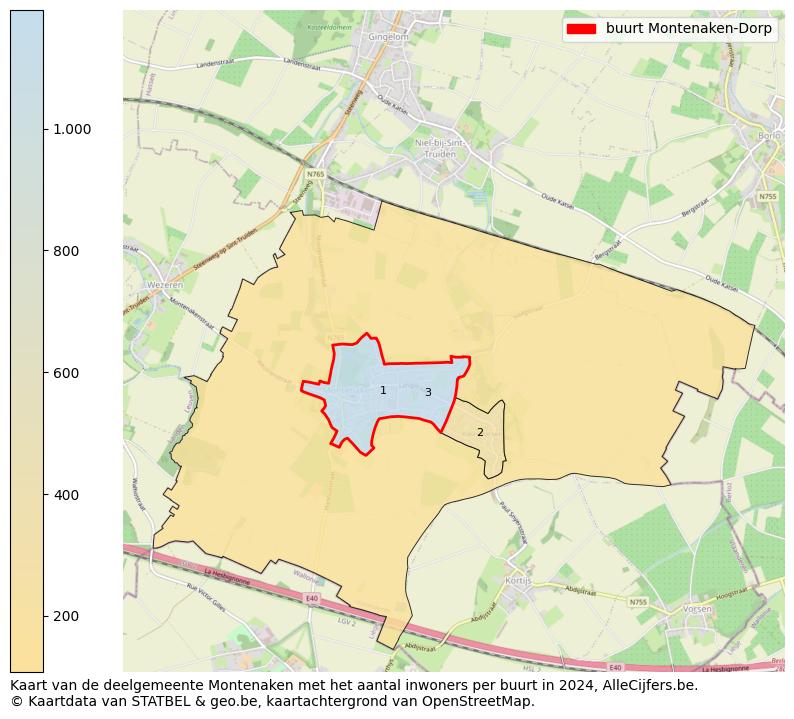 Aantal inwoners op de kaart van de buurt Montenaken-Dorp: Op deze pagina vind je veel informatie over inwoners (zoals de verdeling naar leeftijdsgroepen, gezinssamenstelling, geslacht, autochtoon of Belgisch met een immigratie achtergrond,...), woningen (aantallen, types, prijs ontwikkeling, gebruik, type eigendom,...) en méér (autobezit, energieverbruik,...)  op basis van open data van STATBEL en diverse andere bronnen!