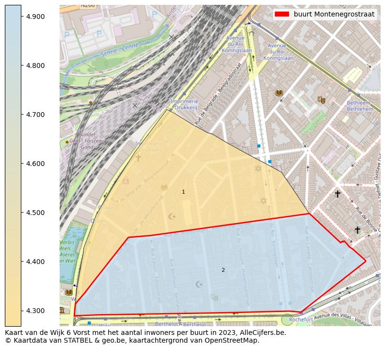 Aantal inwoners op de kaart van de buurt Montenegrostraat: Op deze pagina vind je veel informatie over inwoners (zoals de verdeling naar leeftijdsgroepen, gezinssamenstelling, geslacht, autochtoon of Belgisch met een immigratie achtergrond,...), woningen (aantallen, types, prijs ontwikkeling, gebruik, type eigendom,...) en méér (autobezit, energieverbruik,...)  op basis van open data van STATBEL en diverse andere bronnen!