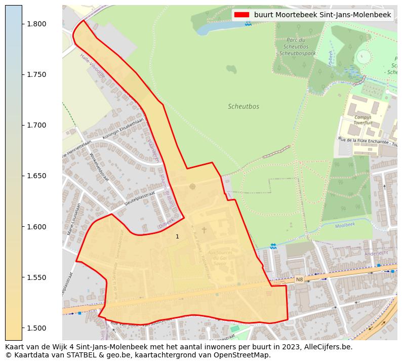 Aantal inwoners op de kaart van de buurt Moortebeek: Op deze pagina vind je veel informatie over inwoners (zoals de verdeling naar leeftijdsgroepen, gezinssamenstelling, geslacht, autochtoon of Belgisch met een immigratie achtergrond,...), woningen (aantallen, types, prijs ontwikkeling, gebruik, type eigendom,...) en méér (autobezit, energieverbruik,...)  op basis van open data van STATBEL en diverse andere bronnen!