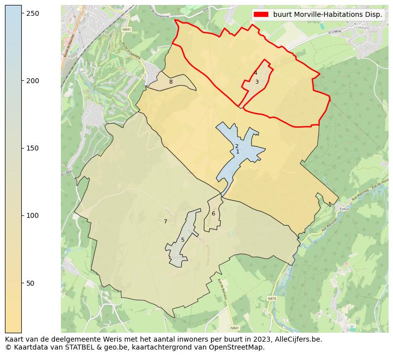 Aantal inwoners op de kaart van de buurt Morville-Habitations Disp.: Op deze pagina vind je veel informatie over inwoners (zoals de verdeling naar leeftijdsgroepen, gezinssamenstelling, geslacht, autochtoon of Belgisch met een immigratie achtergrond,...), woningen (aantallen, types, prijs ontwikkeling, gebruik, type eigendom,...) en méér (autobezit, energieverbruik,...)  op basis van open data van STATBEL en diverse andere bronnen!