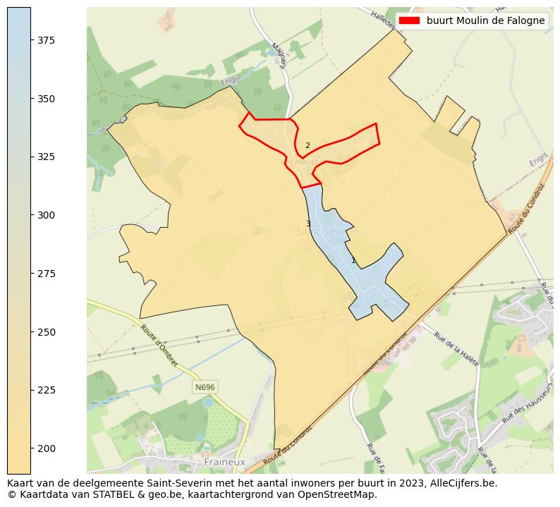 Aantal inwoners op de kaart van de buurt Moulin de Falogne: Op deze pagina vind je veel informatie over inwoners (zoals de verdeling naar leeftijdsgroepen, gezinssamenstelling, geslacht, autochtoon of Belgisch met een immigratie achtergrond,...), woningen (aantallen, types, prijs ontwikkeling, gebruik, type eigendom,...) en méér (autobezit, energieverbruik,...)  op basis van open data van STATBEL en diverse andere bronnen!