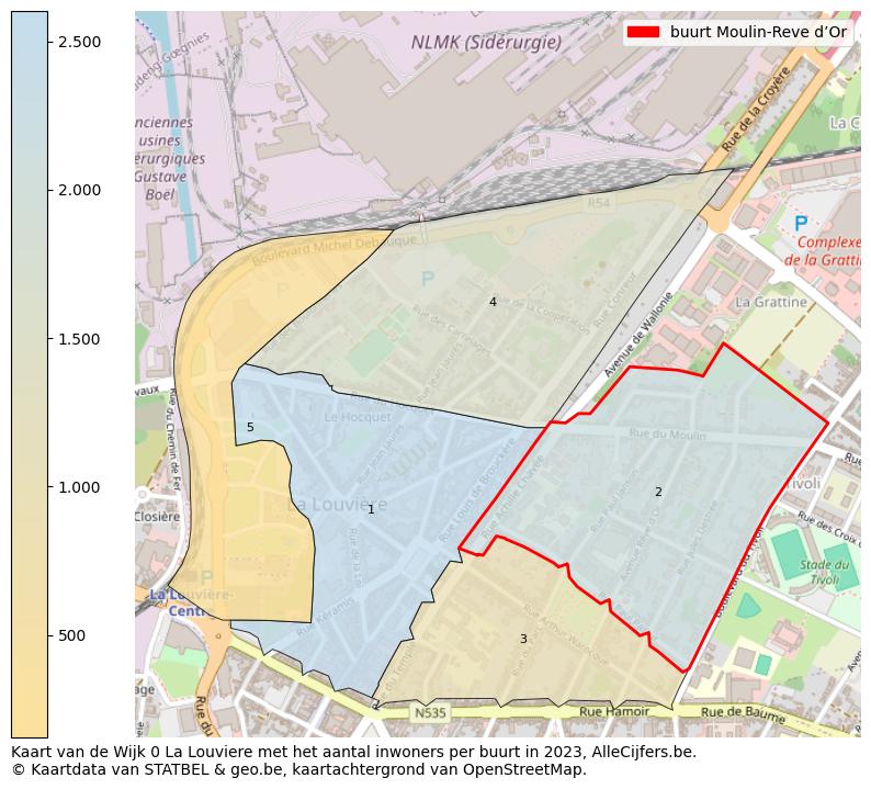 Aantal inwoners op de kaart van de buurt Moulin-Reve d’Or: Op deze pagina vind je veel informatie over inwoners (zoals de verdeling naar leeftijdsgroepen, gezinssamenstelling, geslacht, autochtoon of Belgisch met een immigratie achtergrond,...), woningen (aantallen, types, prijs ontwikkeling, gebruik, type eigendom,...) en méér (autobezit, energieverbruik,...)  op basis van open data van STATBEL en diverse andere bronnen!