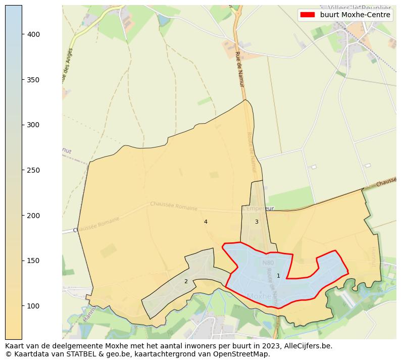 Aantal inwoners op de kaart van de buurt Moxhe-Centre: Op deze pagina vind je veel informatie over inwoners (zoals de verdeling naar leeftijdsgroepen, gezinssamenstelling, geslacht, autochtoon of Belgisch met een immigratie achtergrond,...), woningen (aantallen, types, prijs ontwikkeling, gebruik, type eigendom,...) en méér (autobezit, energieverbruik,...)  op basis van open data van STATBEL en diverse andere bronnen!