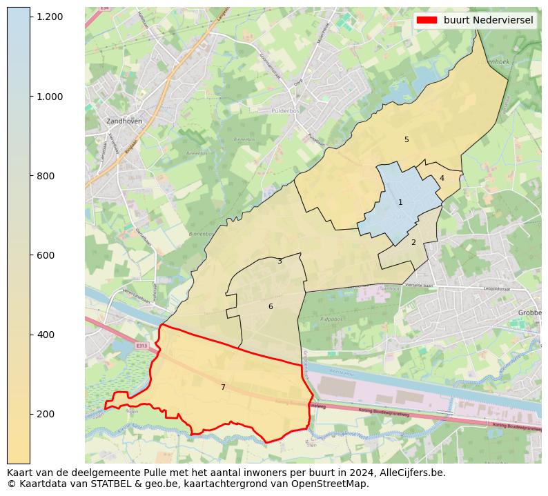 Aantal inwoners op de kaart van de buurt Nederviersel: Op deze pagina vind je veel informatie over inwoners (zoals de verdeling naar leeftijdsgroepen, gezinssamenstelling, geslacht, autochtoon of Belgisch met een immigratie achtergrond,...), woningen (aantallen, types, prijs ontwikkeling, gebruik, type eigendom,...) en méér (autobezit, energieverbruik,...)  op basis van open data van STATBEL en diverse andere bronnen!