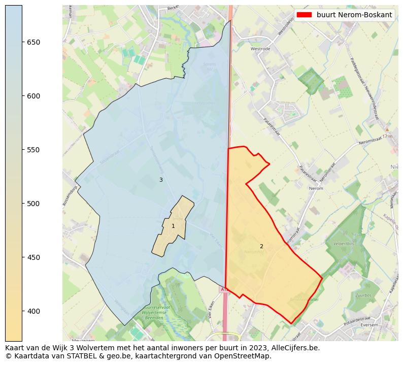 Aantal inwoners op de kaart van de buurt Nerom-Boskant: Op deze pagina vind je veel informatie over inwoners (zoals de verdeling naar leeftijdsgroepen, gezinssamenstelling, geslacht, autochtoon of Belgisch met een immigratie achtergrond,...), woningen (aantallen, types, prijs ontwikkeling, gebruik, type eigendom,...) en méér (autobezit, energieverbruik,...)  op basis van open data van STATBEL en diverse andere bronnen!