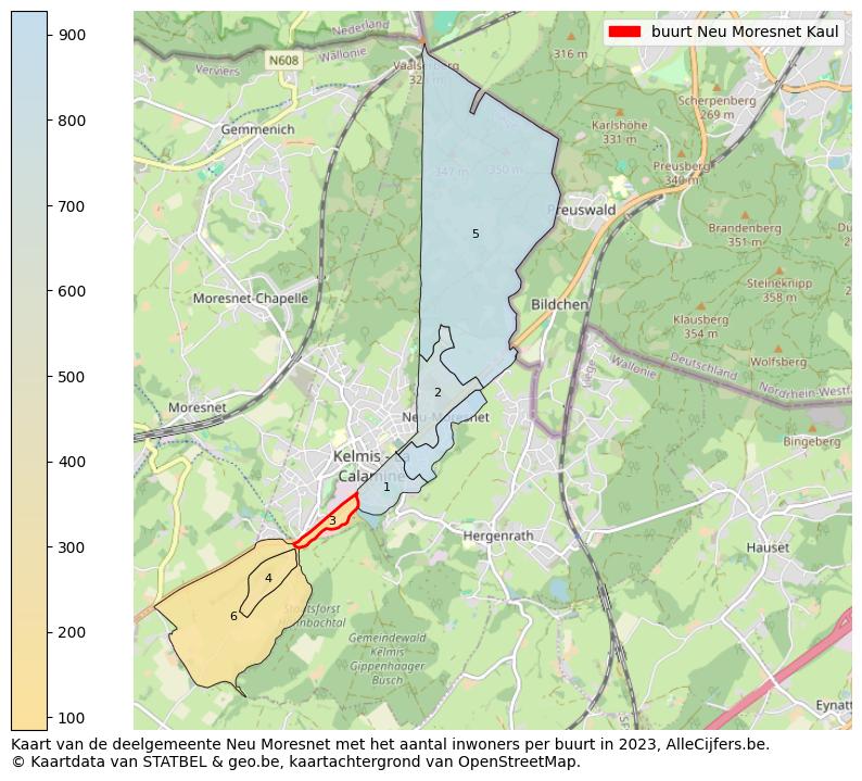 Aantal inwoners op de kaart van de buurt Neu Moresnet Kaul: Op deze pagina vind je veel informatie over inwoners (zoals de verdeling naar leeftijdsgroepen, gezinssamenstelling, geslacht, autochtoon of Belgisch met een immigratie achtergrond,...), woningen (aantallen, types, prijs ontwikkeling, gebruik, type eigendom,...) en méér (autobezit, energieverbruik,...)  op basis van open data van STATBEL en diverse andere bronnen!