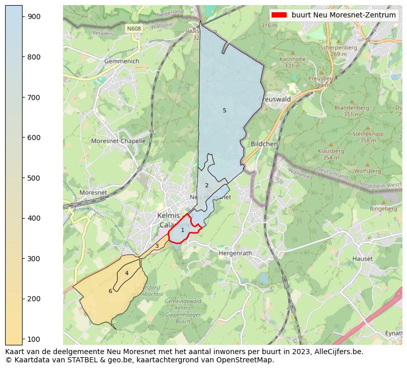 Aantal inwoners op de kaart van de buurt Neu Moresnet-Zentrum: Op deze pagina vind je veel informatie over inwoners (zoals de verdeling naar leeftijdsgroepen, gezinssamenstelling, geslacht, autochtoon of Belgisch met een immigratie achtergrond,...), woningen (aantallen, types, prijs ontwikkeling, gebruik, type eigendom,...) en méér (autobezit, energieverbruik,...)  op basis van open data van STATBEL en diverse andere bronnen!