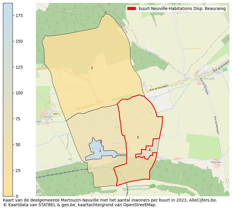 Aantal inwoners op de kaart van de buurt Neuville-Habitations Disp.: Op deze pagina vind je veel informatie over inwoners (zoals de verdeling naar leeftijdsgroepen, gezinssamenstelling, geslacht, autochtoon of Belgisch met een immigratie achtergrond,...), woningen (aantallen, types, prijs ontwikkeling, gebruik, type eigendom,...) en méér (autobezit, energieverbruik,...)  op basis van open data van STATBEL en diverse andere bronnen!