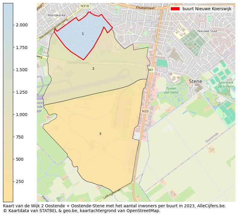 Aantal inwoners op de kaart van de buurt Nieuwe Koerswijk: Op deze pagina vind je veel informatie over inwoners (zoals de verdeling naar leeftijdsgroepen, gezinssamenstelling, geslacht, autochtoon of Belgisch met een immigratie achtergrond,...), woningen (aantallen, types, prijs ontwikkeling, gebruik, type eigendom,...) en méér (autobezit, energieverbruik,...)  op basis van open data van STATBEL en diverse andere bronnen!