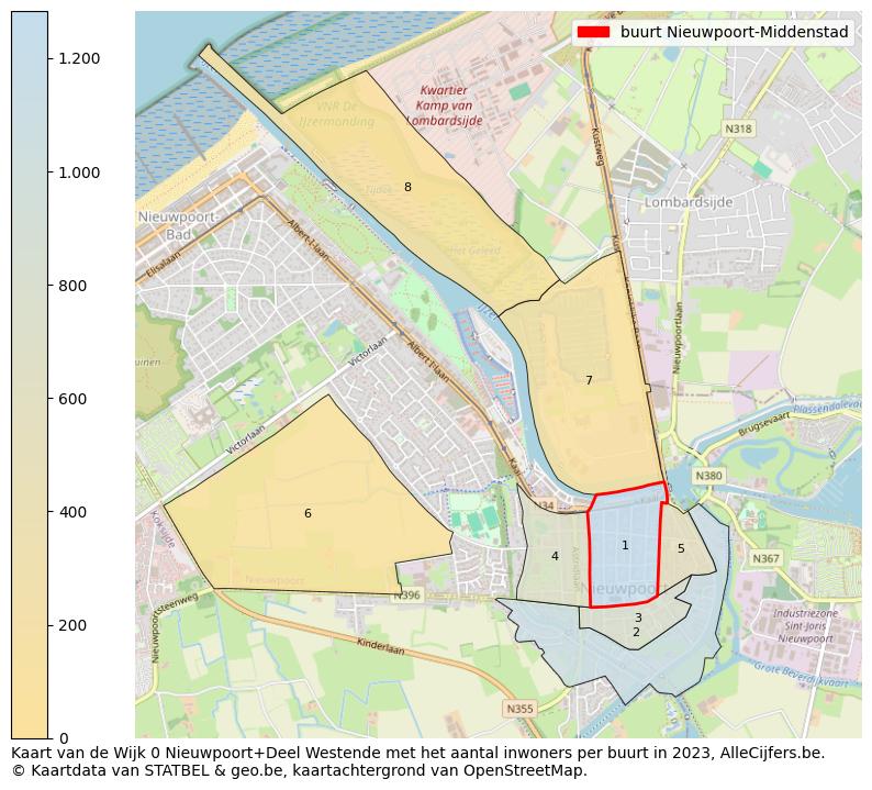 Aantal inwoners op de kaart van de buurt Nieuwpoort-Middenstad: Op deze pagina vind je veel informatie over inwoners (zoals de verdeling naar leeftijdsgroepen, gezinssamenstelling, geslacht, autochtoon of Belgisch met een immigratie achtergrond,...), woningen (aantallen, types, prijs ontwikkeling, gebruik, type eigendom,...) en méér (autobezit, energieverbruik,...)  op basis van open data van STATBEL en diverse andere bronnen!