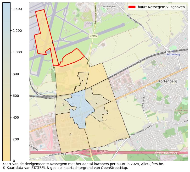 Aantal inwoners op de kaart van de buurt Nossegem Vlieghaven: Op deze pagina vind je veel informatie over inwoners (zoals de verdeling naar leeftijdsgroepen, gezinssamenstelling, geslacht, autochtoon of Belgisch met een immigratie achtergrond,...), woningen (aantallen, types, prijs ontwikkeling, gebruik, type eigendom,...) en méér (autobezit, energieverbruik,...)  op basis van open data van STATBEL en diverse andere bronnen!