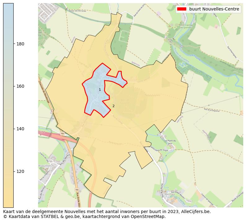 Aantal inwoners op de kaart van de buurt Nouvelles-Centre: Op deze pagina vind je veel informatie over inwoners (zoals de verdeling naar leeftijdsgroepen, gezinssamenstelling, geslacht, autochtoon of Belgisch met een immigratie achtergrond,...), woningen (aantallen, types, prijs ontwikkeling, gebruik, type eigendom,...) en méér (autobezit, energieverbruik,...)  op basis van open data van STATBEL en diverse andere bronnen!