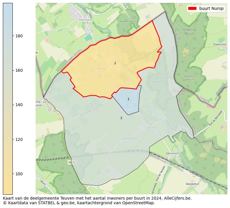 Aantal inwoners op de kaart van de buurt Nurop: Op deze pagina vind je veel informatie over inwoners (zoals de verdeling naar leeftijdsgroepen, gezinssamenstelling, geslacht, autochtoon of Belgisch met een immigratie achtergrond,...), woningen (aantallen, types, prijs ontwikkeling, gebruik, type eigendom,...) en méér (autobezit, energieverbruik,...)  op basis van open data van STATBEL en diverse andere bronnen!