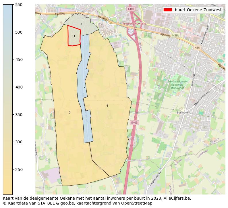 Aantal inwoners op de kaart van de buurt Oekene-Zuidwest: Op deze pagina vind je veel informatie over inwoners (zoals de verdeling naar leeftijdsgroepen, gezinssamenstelling, geslacht, autochtoon of Belgisch met een immigratie achtergrond,...), woningen (aantallen, types, prijs ontwikkeling, gebruik, type eigendom,...) en méér (autobezit, energieverbruik,...)  op basis van open data van STATBEL en diverse andere bronnen!