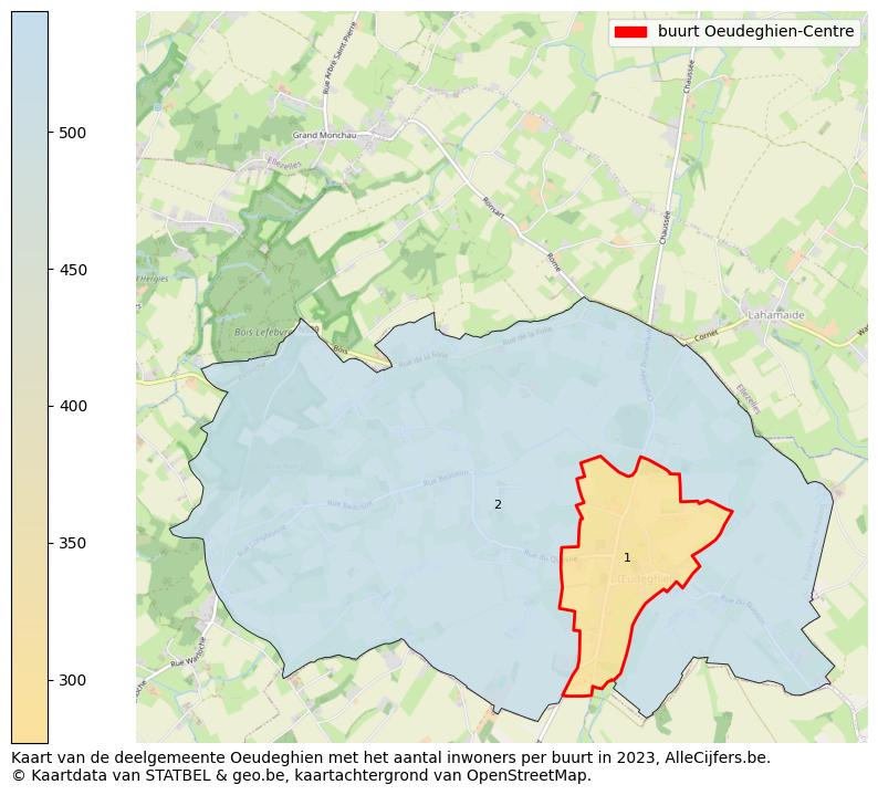 Aantal inwoners op de kaart van de buurt Oeudeghien-Centre: Op deze pagina vind je veel informatie over inwoners (zoals de verdeling naar leeftijdsgroepen, gezinssamenstelling, geslacht, autochtoon of Belgisch met een immigratie achtergrond,...), woningen (aantallen, types, prijs ontwikkeling, gebruik, type eigendom,...) en méér (autobezit, energieverbruik,...)  op basis van open data van STATBEL en diverse andere bronnen!