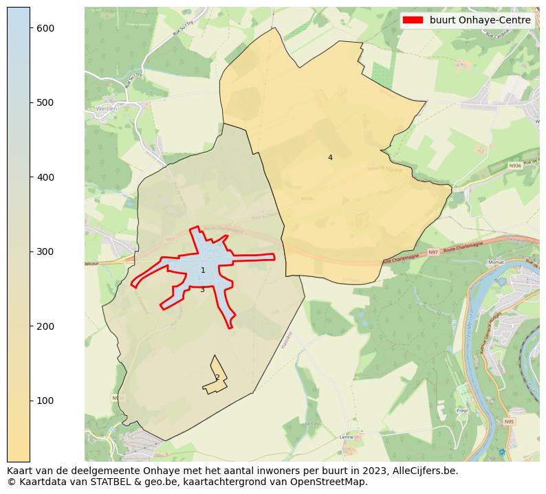 Aantal inwoners op de kaart van de buurt Onhaye-Centre: Op deze pagina vind je veel informatie over inwoners (zoals de verdeling naar leeftijdsgroepen, gezinssamenstelling, geslacht, autochtoon of Belgisch met een immigratie achtergrond,...), woningen (aantallen, types, prijs ontwikkeling, gebruik, type eigendom,...) en méér (autobezit, energieverbruik,...)  op basis van open data van STATBEL en diverse andere bronnen!