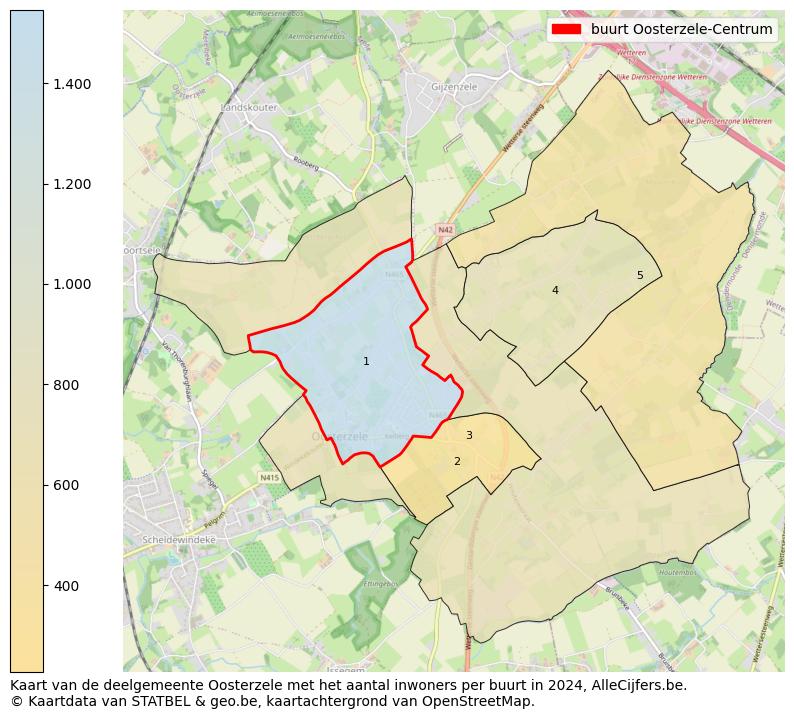 Aantal inwoners op de kaart van de buurt Oosterzele-Centrum: Op deze pagina vind je veel informatie over inwoners (zoals de verdeling naar leeftijdsgroepen, gezinssamenstelling, geslacht, autochtoon of Belgisch met een immigratie achtergrond,...), woningen (aantallen, types, prijs ontwikkeling, gebruik, type eigendom,...) en méér (autobezit, energieverbruik,...)  op basis van open data van STATBEL en diverse andere bronnen!