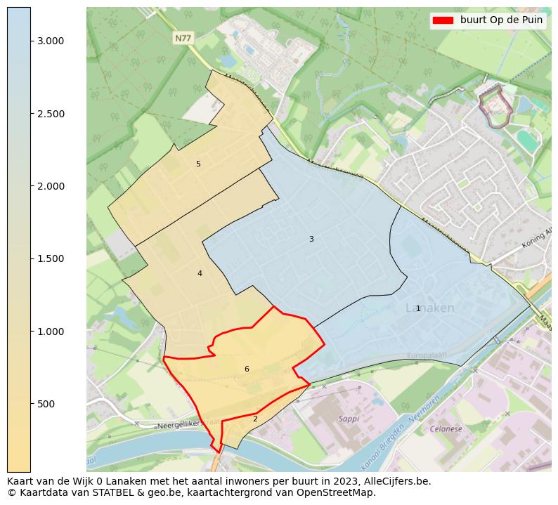 Aantal inwoners op de kaart van de buurt Op de Puin: Op deze pagina vind je veel informatie over inwoners (zoals de verdeling naar leeftijdsgroepen, gezinssamenstelling, geslacht, autochtoon of Belgisch met een immigratie achtergrond,...), woningen (aantallen, types, prijs ontwikkeling, gebruik, type eigendom,...) en méér (autobezit, energieverbruik,...)  op basis van open data van STATBEL en diverse andere bronnen!