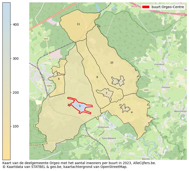 Aantal inwoners op de kaart van de buurt Orgeo-Centre: Op deze pagina vind je veel informatie over inwoners (zoals de verdeling naar leeftijdsgroepen, gezinssamenstelling, geslacht, autochtoon of Belgisch met een immigratie achtergrond,...), woningen (aantallen, types, prijs ontwikkeling, gebruik, type eigendom,...) en méér (autobezit, energieverbruik,...)  op basis van open data van STATBEL en diverse andere bronnen!