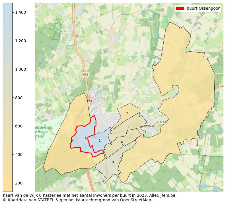 Aantal inwoners op de kaart van de buurt Ossengoor: Op deze pagina vind je veel informatie over inwoners (zoals de verdeling naar leeftijdsgroepen, gezinssamenstelling, geslacht, autochtoon of Belgisch met een immigratie achtergrond,...), woningen (aantallen, types, prijs ontwikkeling, gebruik, type eigendom,...) en méér (autobezit, energieverbruik,...)  op basis van open data van STATBEL en diverse andere bronnen!