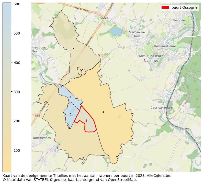 Aantal inwoners op de kaart van de buurt Ossogne: Op deze pagina vind je veel informatie over inwoners (zoals de verdeling naar leeftijdsgroepen, gezinssamenstelling, geslacht, autochtoon of Belgisch met een immigratie achtergrond,...), woningen (aantallen, types, prijs ontwikkeling, gebruik, type eigendom,...) en méér (autobezit, energieverbruik,...)  op basis van open data van STATBEL en diverse andere bronnen!