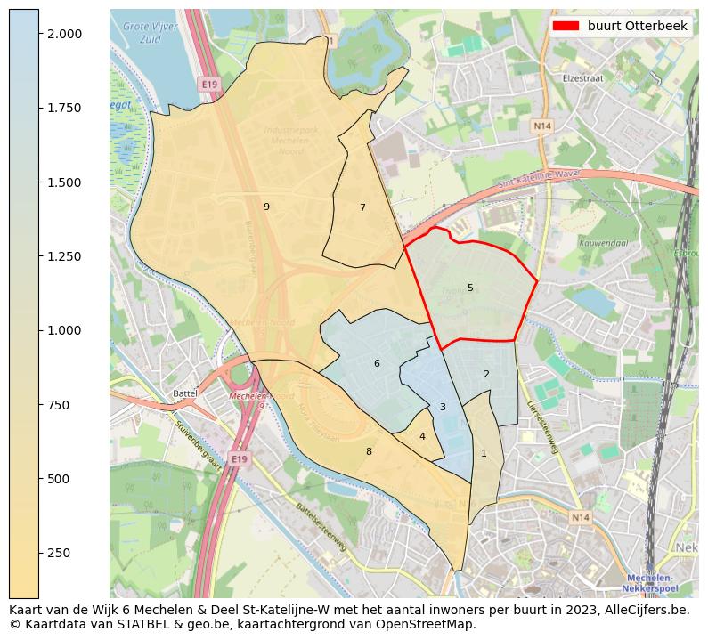 Aantal inwoners op de kaart van de buurt Otterbeek: Op deze pagina vind je veel informatie over inwoners (zoals de verdeling naar leeftijdsgroepen, gezinssamenstelling, geslacht, autochtoon of Belgisch met een immigratie achtergrond,...), woningen (aantallen, types, prijs ontwikkeling, gebruik, type eigendom,...) en méér (autobezit, energieverbruik,...)  op basis van open data van STATBEL en diverse andere bronnen!