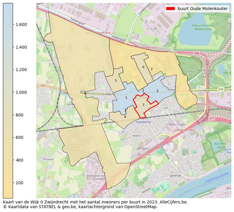 Aantal inwoners op de kaart van de buurt Oude Molenkouter: Op deze pagina vind je veel informatie over inwoners (zoals de verdeling naar leeftijdsgroepen, gezinssamenstelling, geslacht, autochtoon of Belgisch met een immigratie achtergrond,...), woningen (aantallen, types, prijs ontwikkeling, gebruik, type eigendom,...) en méér (autobezit, energieverbruik,...)  op basis van open data van STATBEL en diverse andere bronnen!