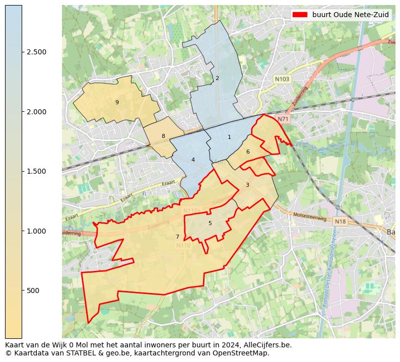 Aantal inwoners op de kaart van de buurt Oude Nete-Zuid: Op deze pagina vind je veel informatie over inwoners (zoals de verdeling naar leeftijdsgroepen, gezinssamenstelling, geslacht, autochtoon of Belgisch met een immigratie achtergrond,...), woningen (aantallen, types, prijs ontwikkeling, gebruik, type eigendom,...) en méér (autobezit, energieverbruik,...)  op basis van open data van STATBEL en diverse andere bronnen!