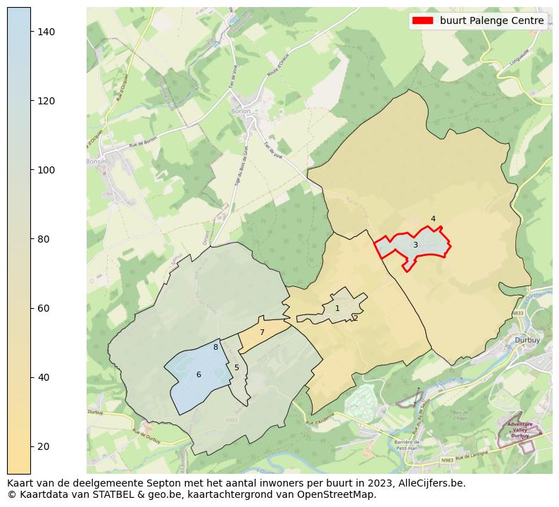 Aantal inwoners op de kaart van de buurt Palenge Centre: Op deze pagina vind je veel informatie over inwoners (zoals de verdeling naar leeftijdsgroepen, gezinssamenstelling, geslacht, autochtoon of Belgisch met een immigratie achtergrond,...), woningen (aantallen, types, prijs ontwikkeling, gebruik, type eigendom,...) en méér (autobezit, energieverbruik,...)  op basis van open data van STATBEL en diverse andere bronnen!