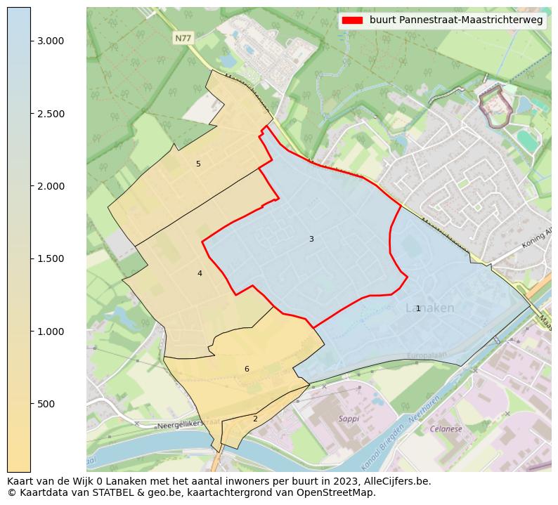 Aantal inwoners op de kaart van de buurt Pannestraat-Maastrichterweg: Op deze pagina vind je veel informatie over inwoners (zoals de verdeling naar leeftijdsgroepen, gezinssamenstelling, geslacht, autochtoon of Belgisch met een immigratie achtergrond,...), woningen (aantallen, types, prijs ontwikkeling, gebruik, type eigendom,...) en méér (autobezit, energieverbruik,...)  op basis van open data van STATBEL en diverse andere bronnen!