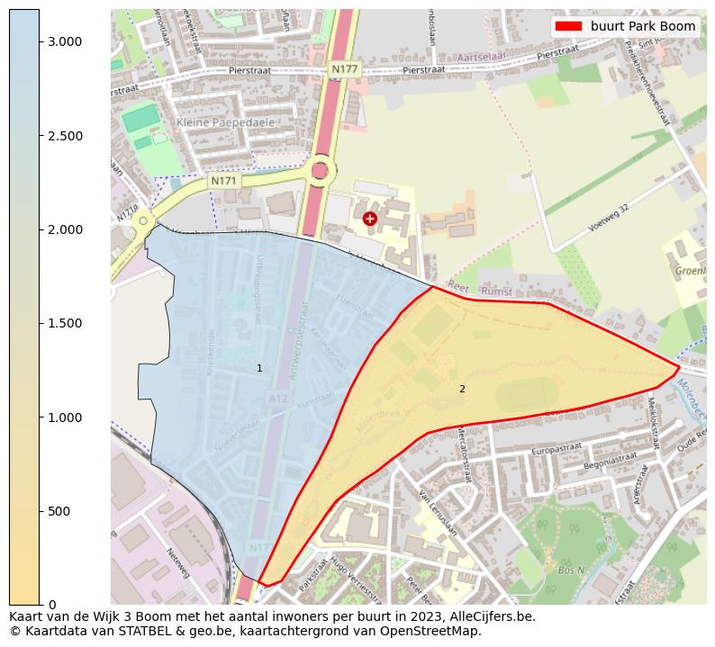 Aantal inwoners op de kaart van de buurt Park: Op deze pagina vind je veel informatie over inwoners (zoals de verdeling naar leeftijdsgroepen, gezinssamenstelling, geslacht, autochtoon of Belgisch met een immigratie achtergrond,...), woningen (aantallen, types, prijs ontwikkeling, gebruik, type eigendom,...) en méér (autobezit, energieverbruik,...)  op basis van open data van STATBEL en diverse andere bronnen!