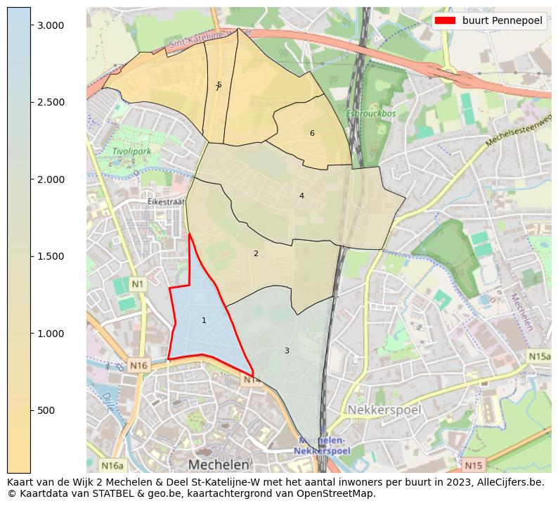 Aantal inwoners op de kaart van de buurt Pennepoel: Op deze pagina vind je veel informatie over inwoners (zoals de verdeling naar leeftijdsgroepen, gezinssamenstelling, geslacht, autochtoon of Belgisch met een immigratie achtergrond,...), woningen (aantallen, types, prijs ontwikkeling, gebruik, type eigendom,...) en méér (autobezit, energieverbruik,...)  op basis van open data van STATBEL en diverse andere bronnen!