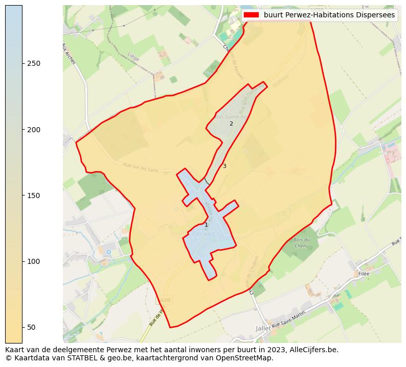 Aantal inwoners op de kaart van de buurt Perwez-Habitations Dispersees: Op deze pagina vind je veel informatie over inwoners (zoals de verdeling naar leeftijdsgroepen, gezinssamenstelling, geslacht, autochtoon of Belgisch met een immigratie achtergrond,...), woningen (aantallen, types, prijs ontwikkeling, gebruik, type eigendom,...) en méér (autobezit, energieverbruik,...)  op basis van open data van STATBEL en diverse andere bronnen!